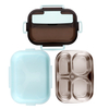 Custom Logo Leakproof Carriers Kids 304 Insulated Stainless Steel Tiffin Lunch Box Food Container Snack Storage Box