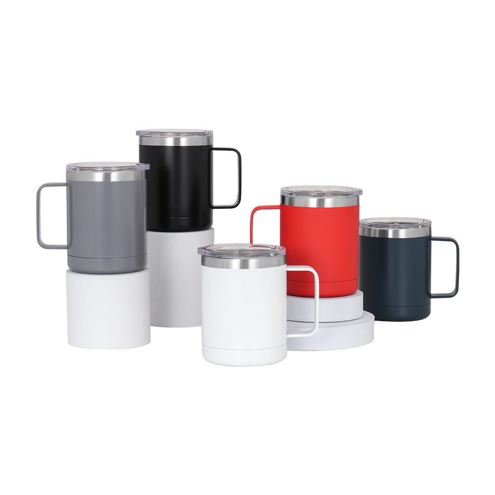 Hot Sale Custom Logo Camp Mug Stainless Steel Coffee Cup Mugs